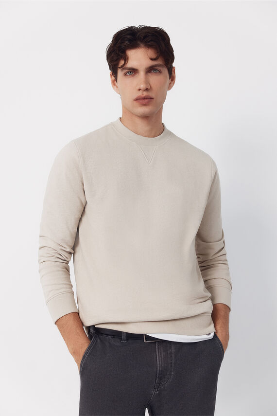 Sudadera estructura cuello caja
