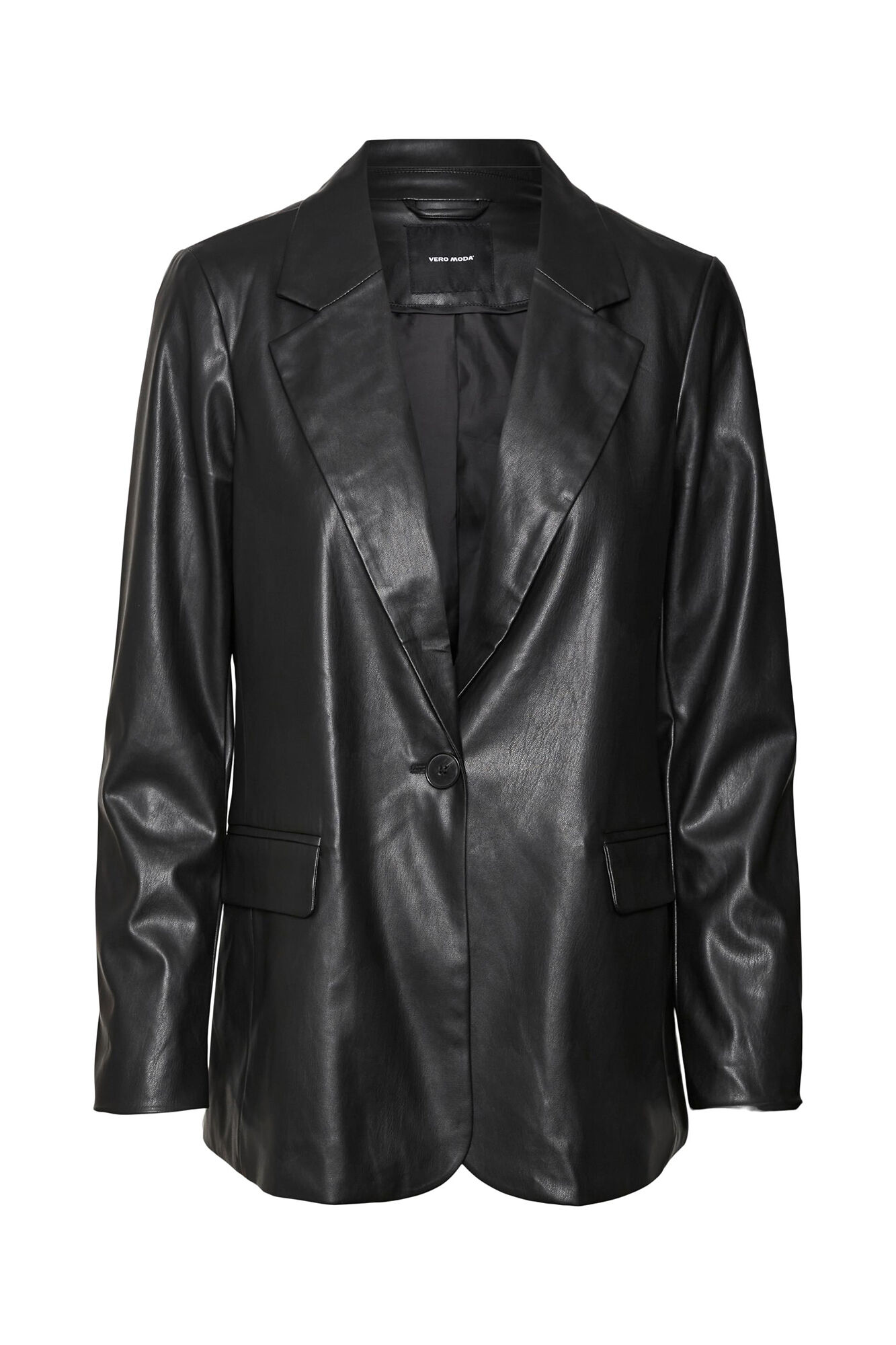 Blazer efecto piel Americanas y blazers de mujer Cortefiel