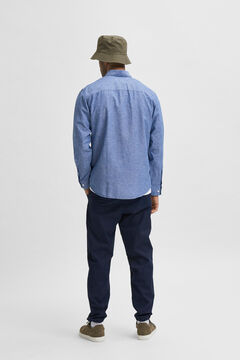 Cortefiel Slim fit shirt Royal blue
