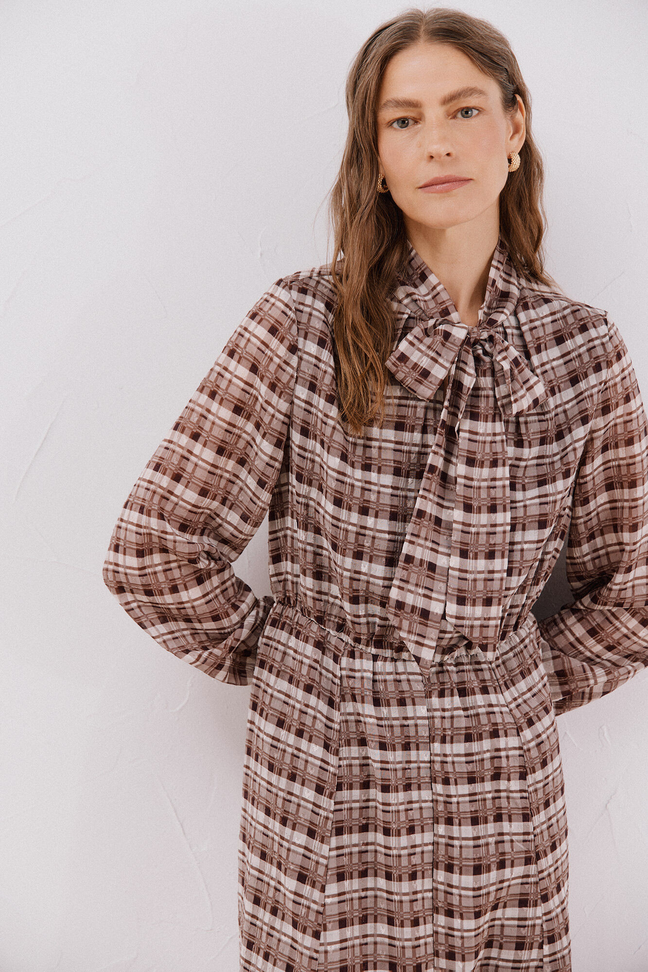 Cortefiel Flowing printed dress