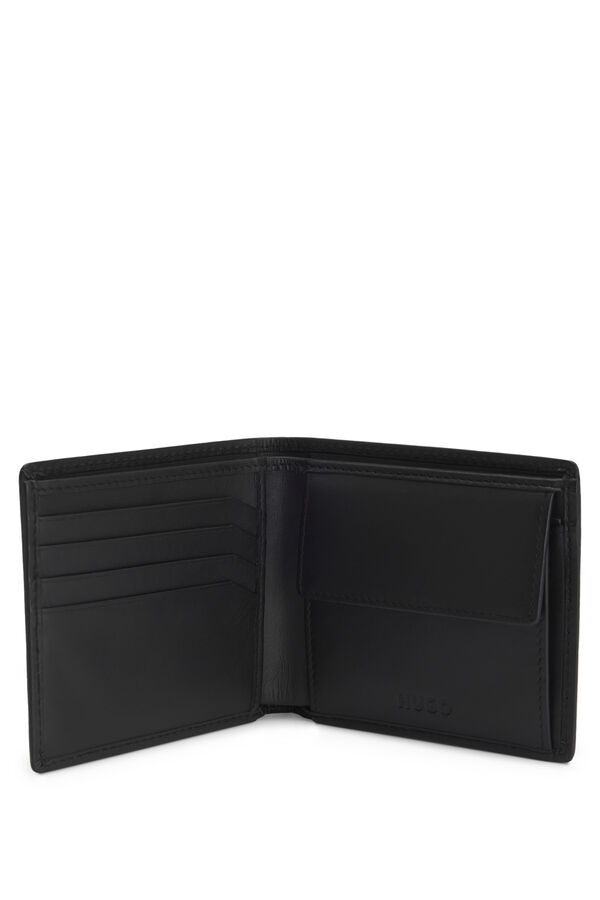 HUGO Cartera con logotipo rojo Negro