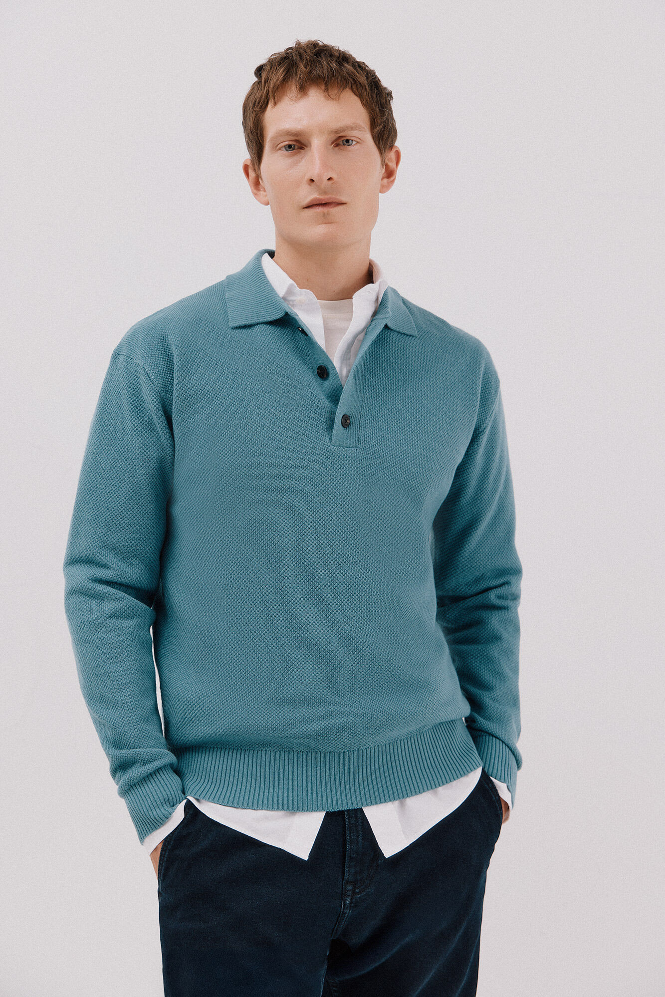 Cortefiel Structured wool sweater 