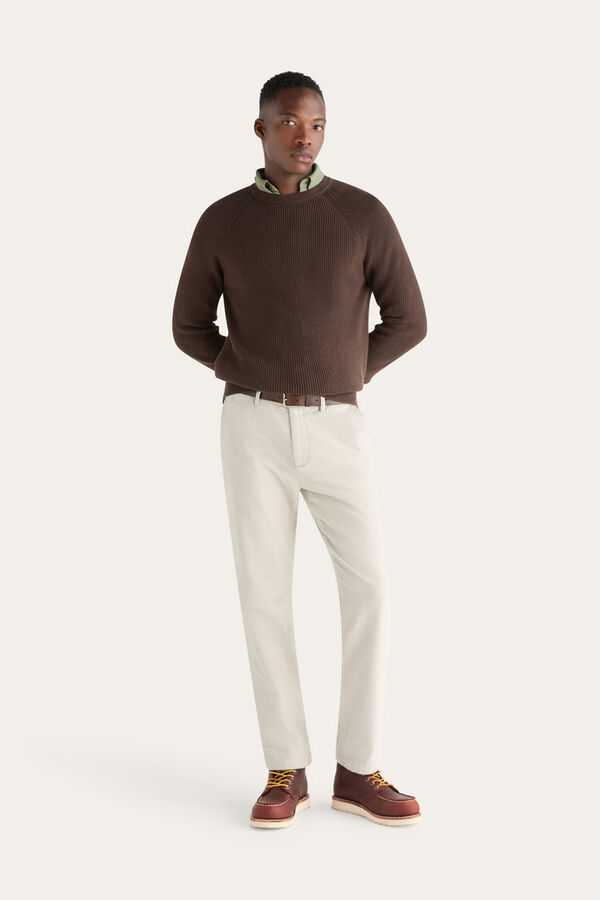 Dockers Camisola gola redonda Castanho