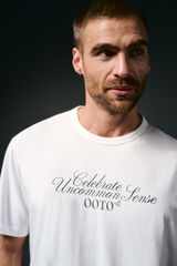 OOTO Camiseta gráfica lavada Blanco