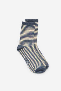 Cortefiel Long striped socks  Grey