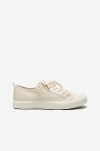 Cortefiel Rubber sole trainer Ivory