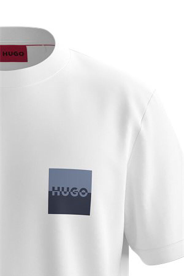 HUGO T-shirt de manga curta Branco