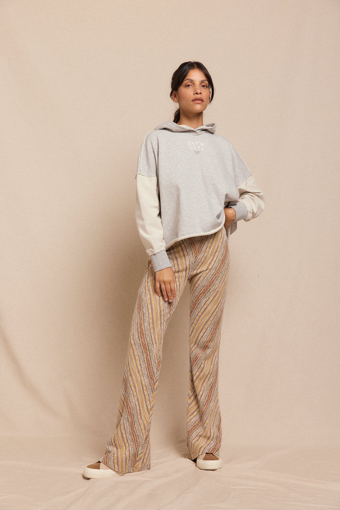 Slowlove Pantal&oacute;n campana de punto