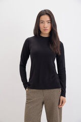 Cortefiel Soft feel jumper Black