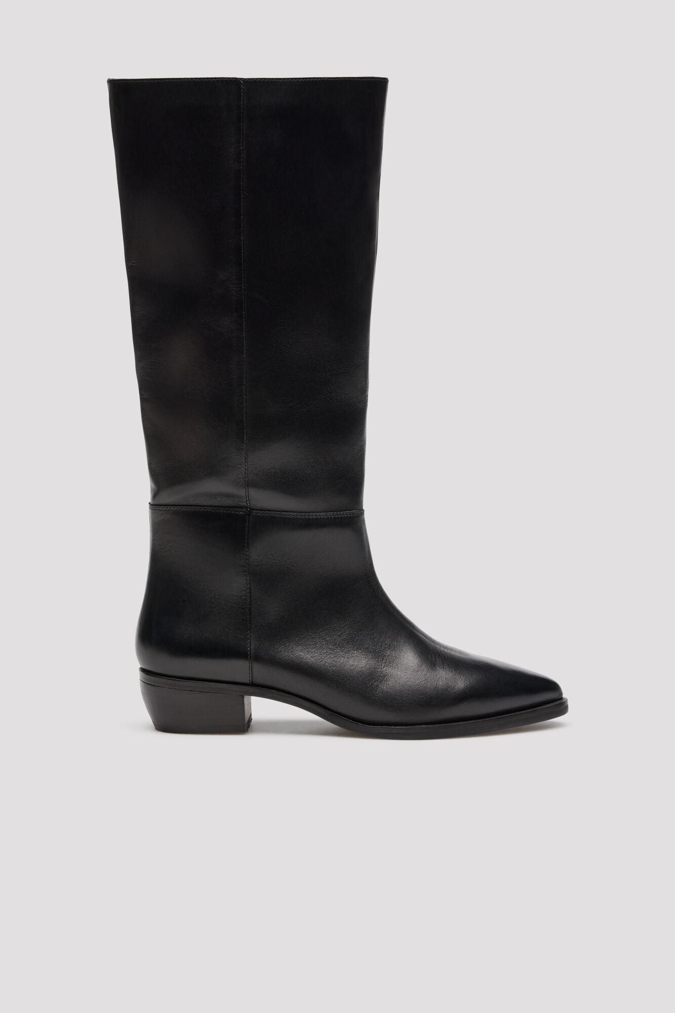 Cortefiel Botas de cano alto em pele