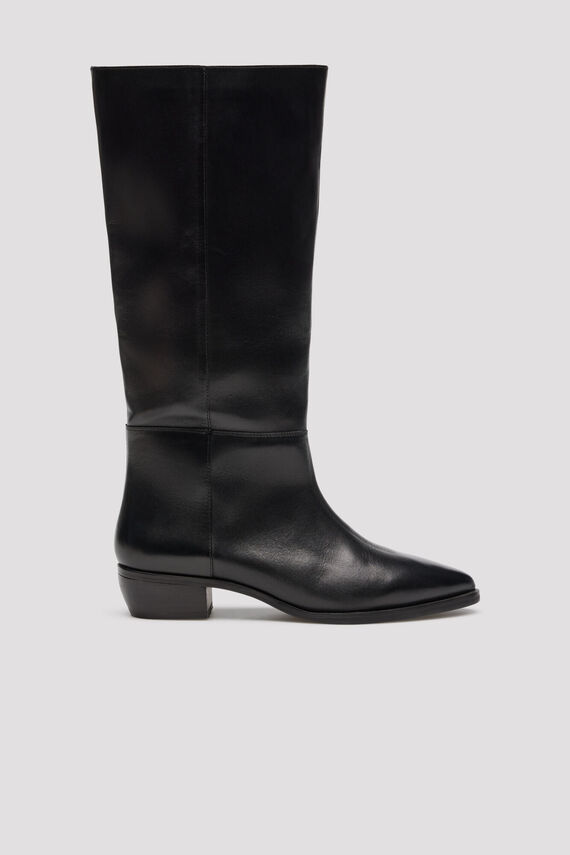 Bota alta piel