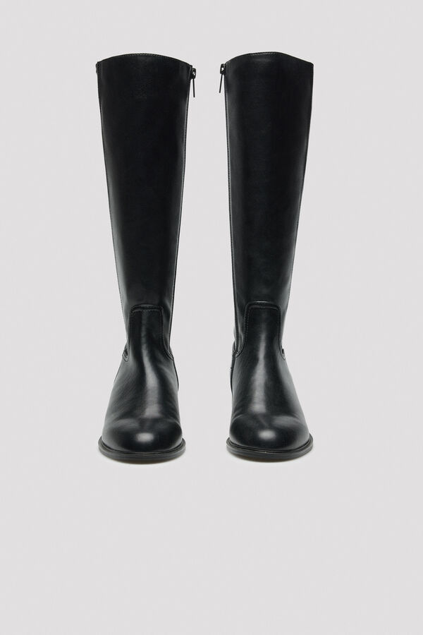 Cortefiel Elasticated boot Black
