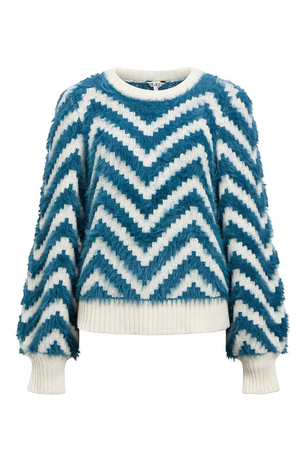 Object Suéter de camisola com efeito pele Multicolorido