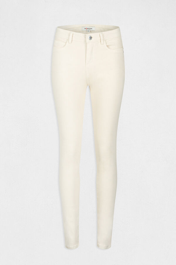 Morgan Cal&ccedil;as slim corte standard Ecru