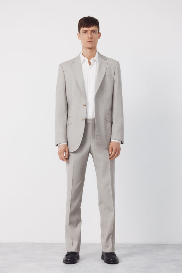 Cortefiel Blazer estrutura S&eacute;rie XXI topo Tostado