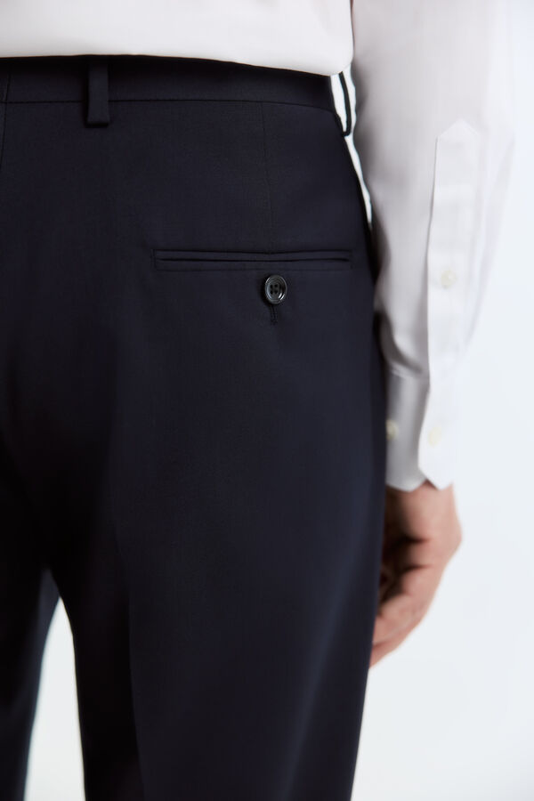 Cortefiel Blazer em tecido inteligente twill Azul