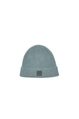 Cortefiel Ribbed knit hat Green