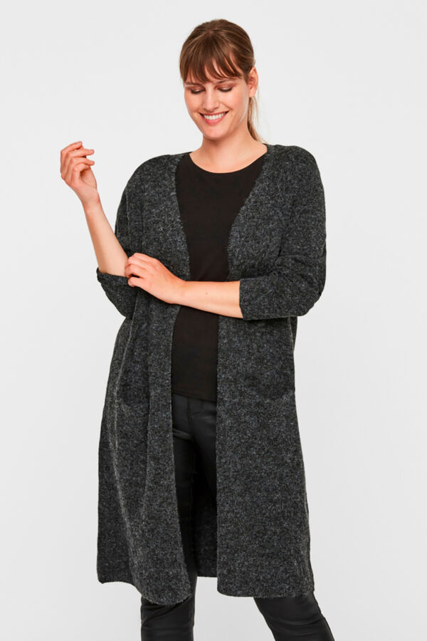 Vero Moda Curve Curve long cardigan Black