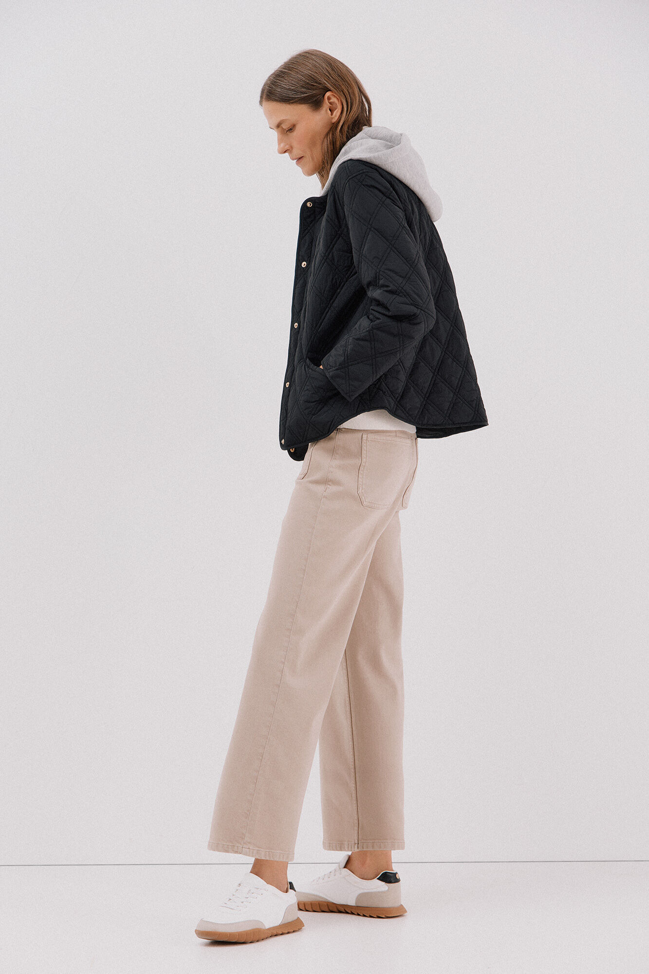 Cortefiel Anorak corto capucha sudadera