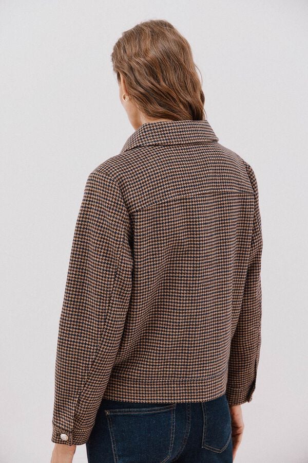 Cortefiel Short zip fastening jacket Multicolour