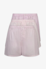 Cortefiel 3-pack woven boxers Pink
