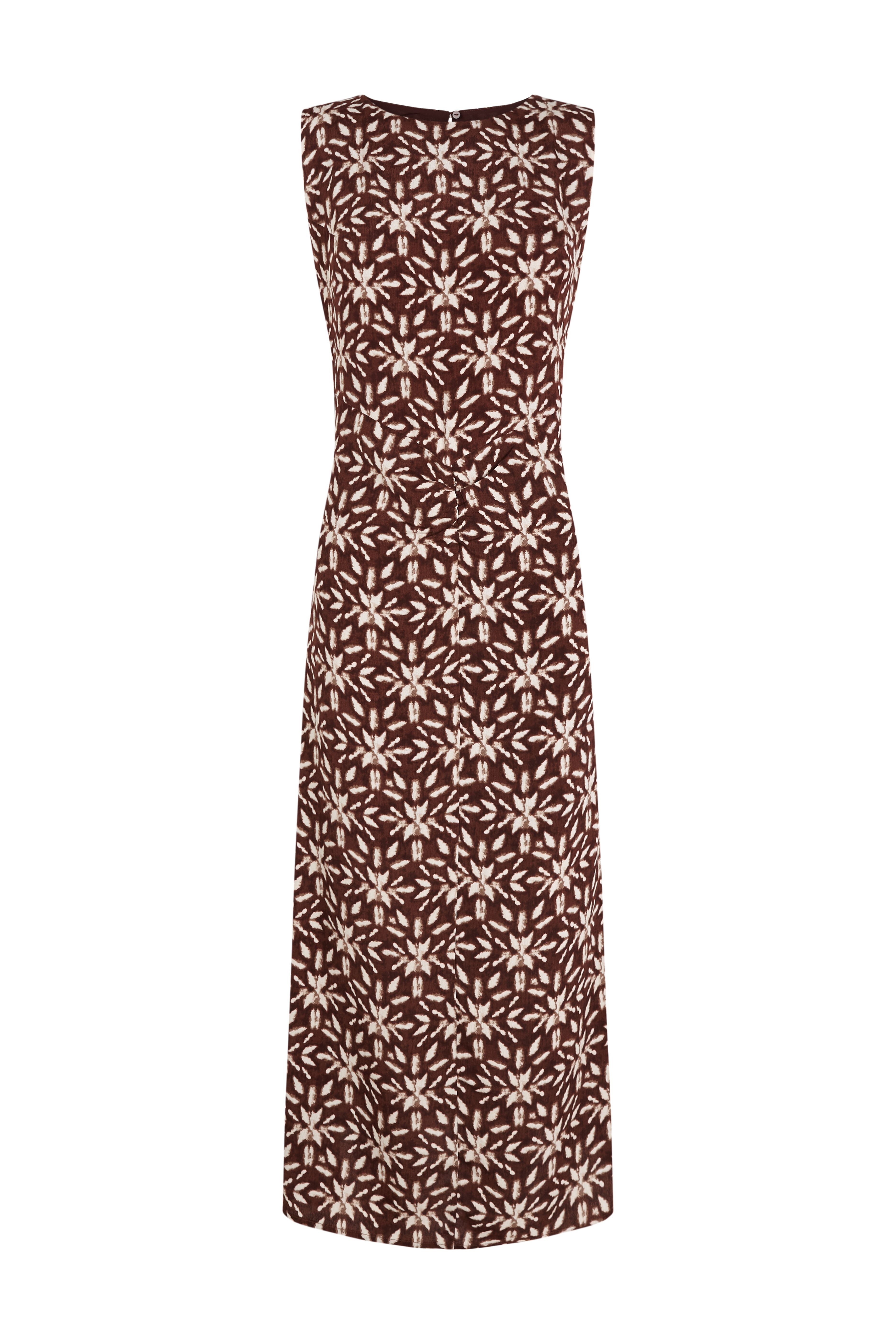 Slowlove Vestido estampado frunce