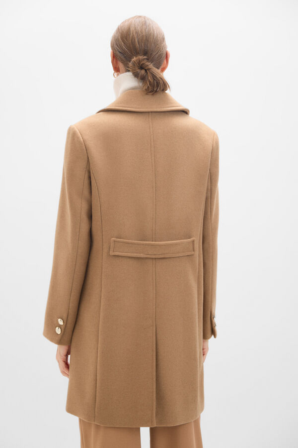 Cortefiel Military coat Beige