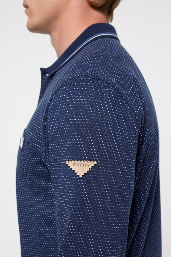 Privata Navy "Privata 73" polo shirt  Blue