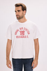 Jack & Jones T-shirt básica com estampado frontal