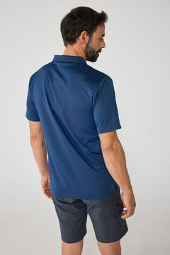 Cortefiel Technical short-sleeved polo shirt Natural