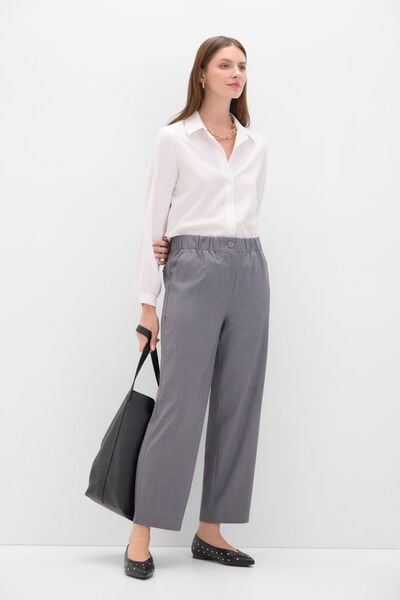 Cortefiel Pantalón vestir comfort Gris