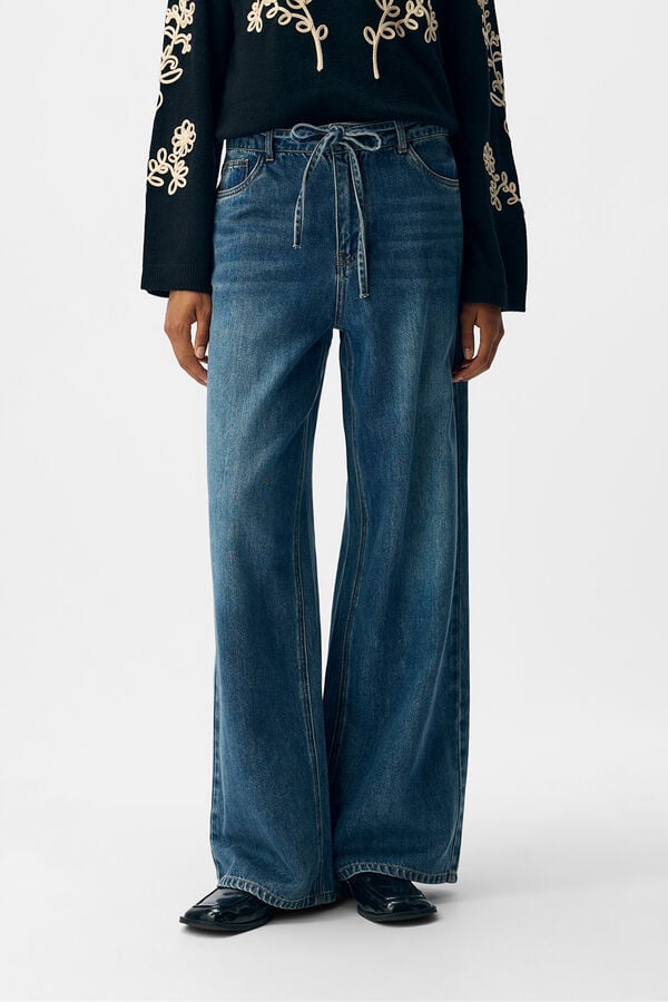 Object Calça fluidas Tencel Azul