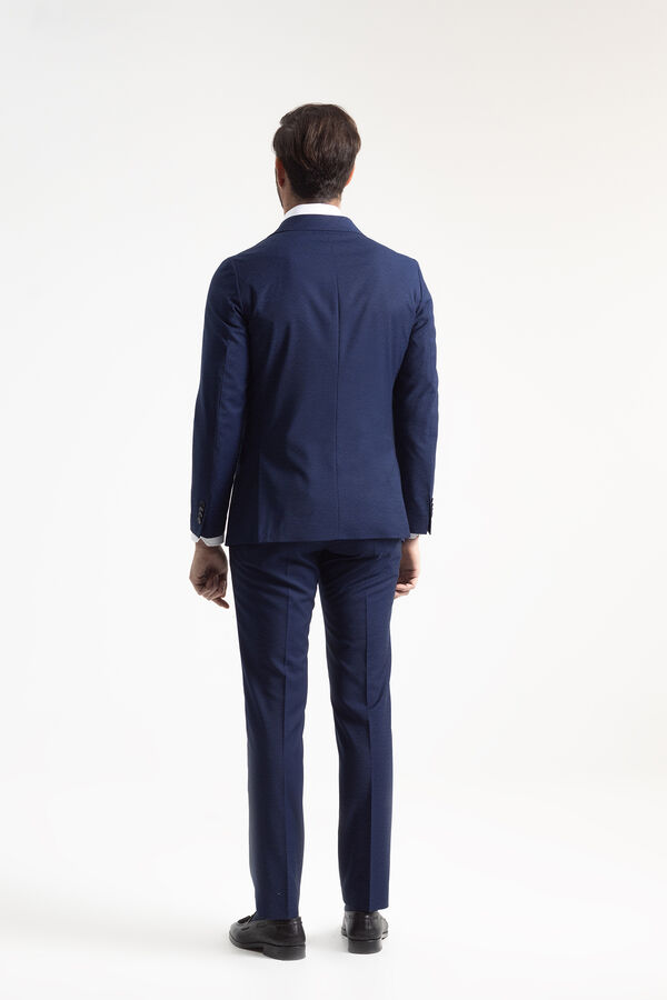 Cortefiel Double-breasted suit Blue