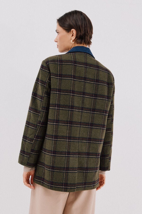 Cortefiel American cloth fabric Printed green