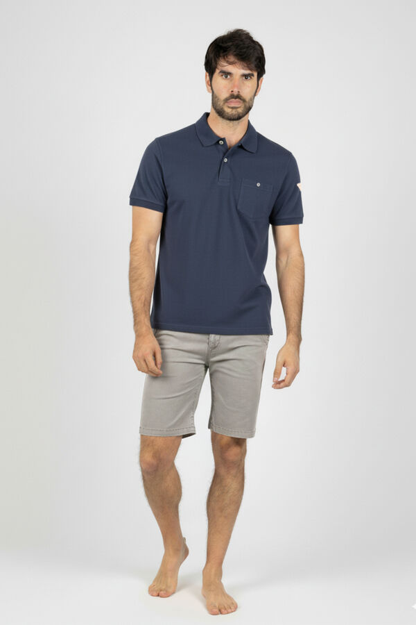 Privata Short sleeve polo shirt Navy