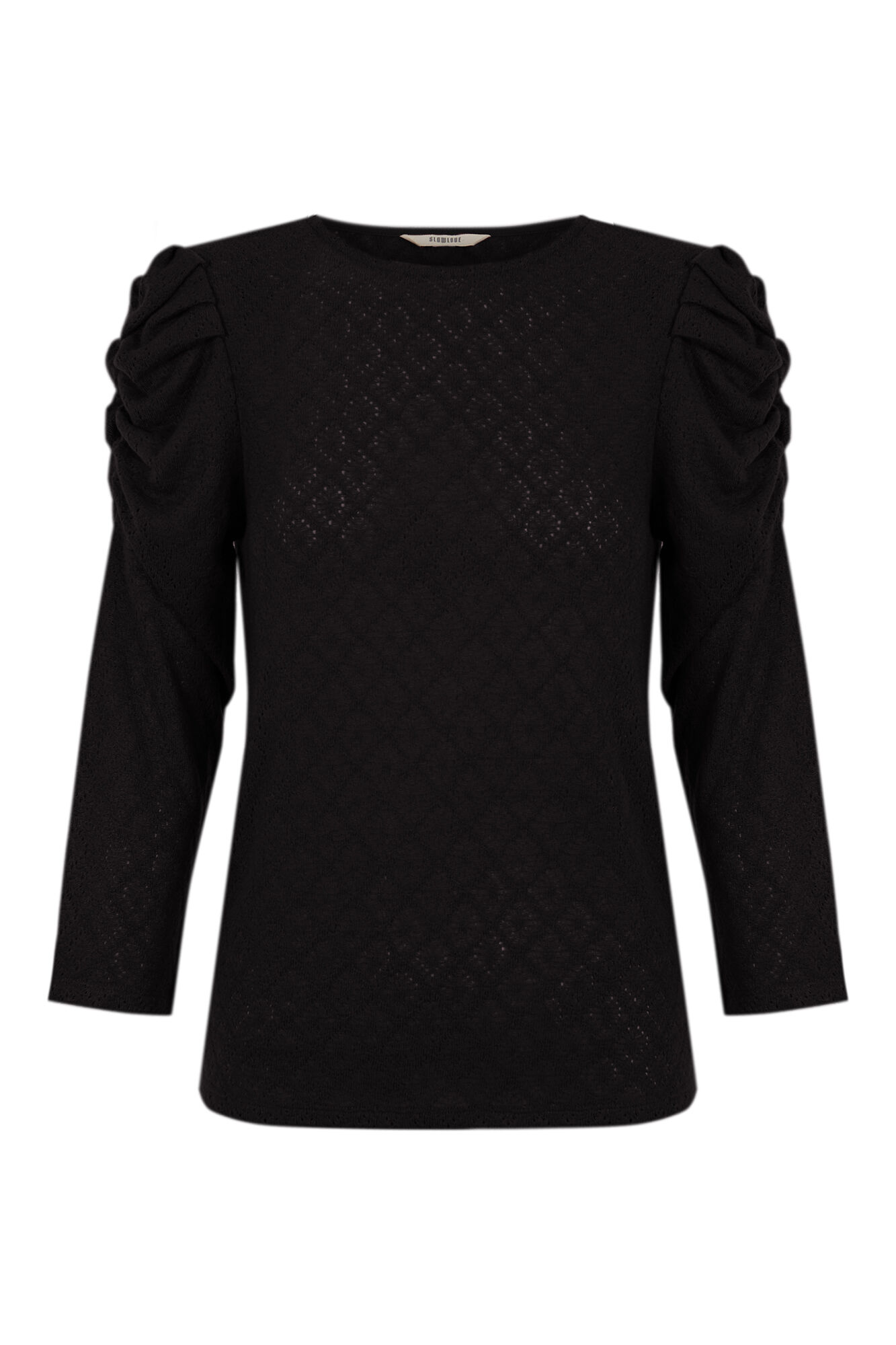 Top de estructura con manga abullonada Tops y camisetas de mujer Cortefiel
