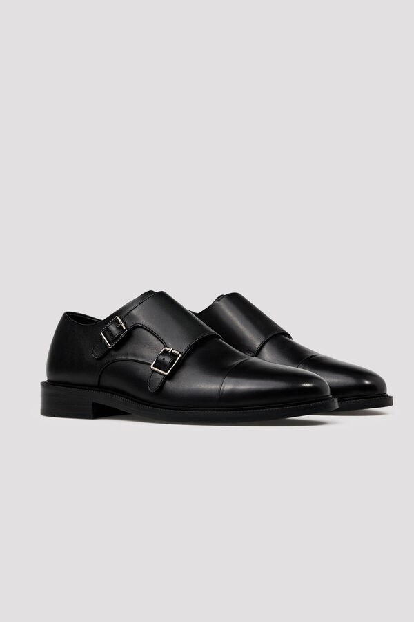 Cortefiel Two buckle dress shoe Black