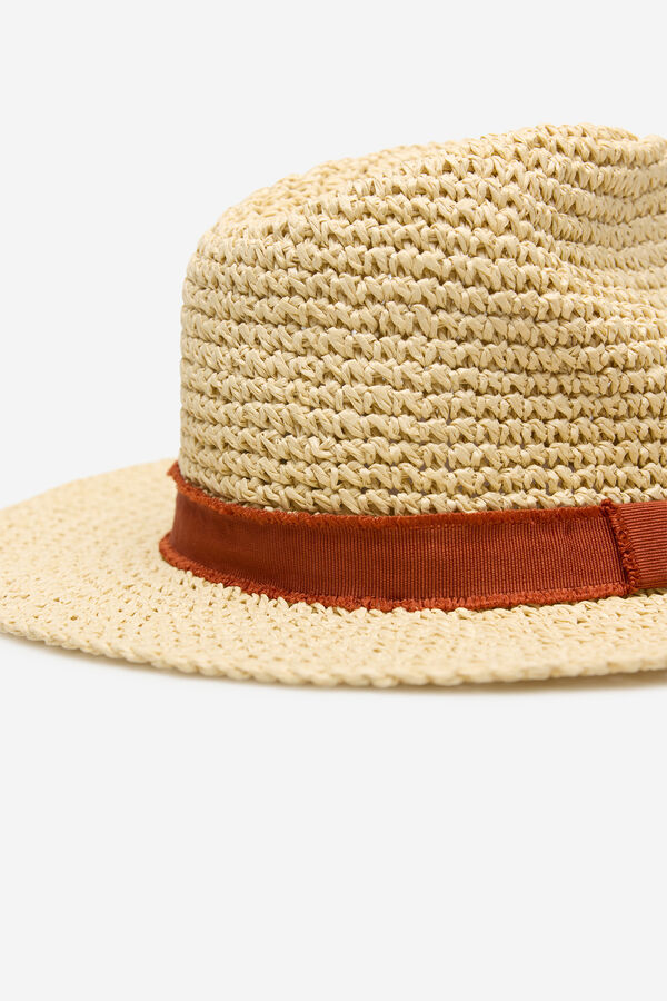 Cortefiel Raffia hat Beige