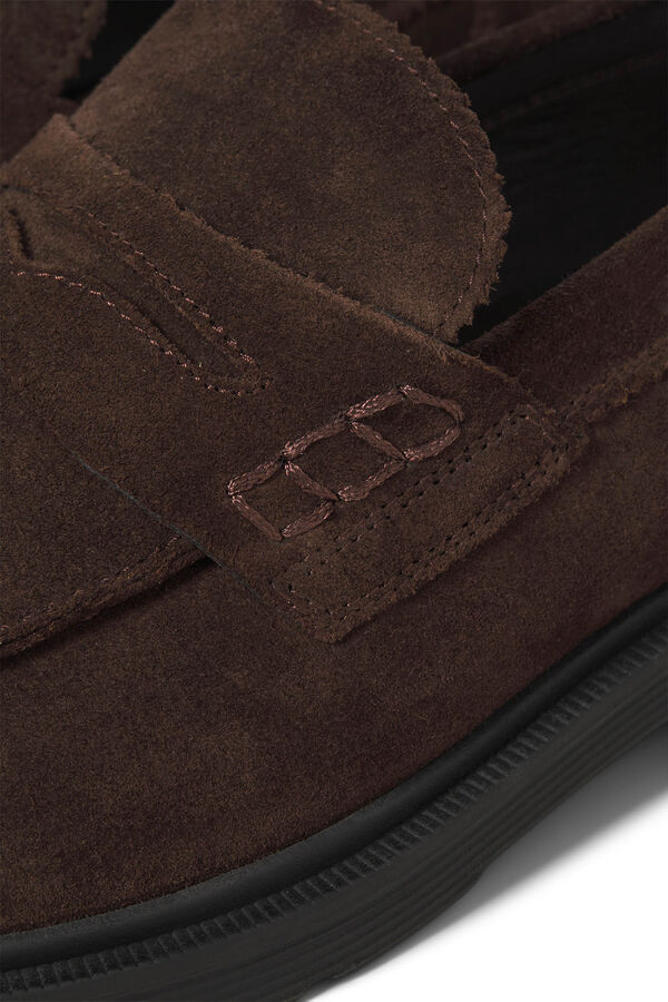 Jack & Jones Mocassim de pele fechado Castanho