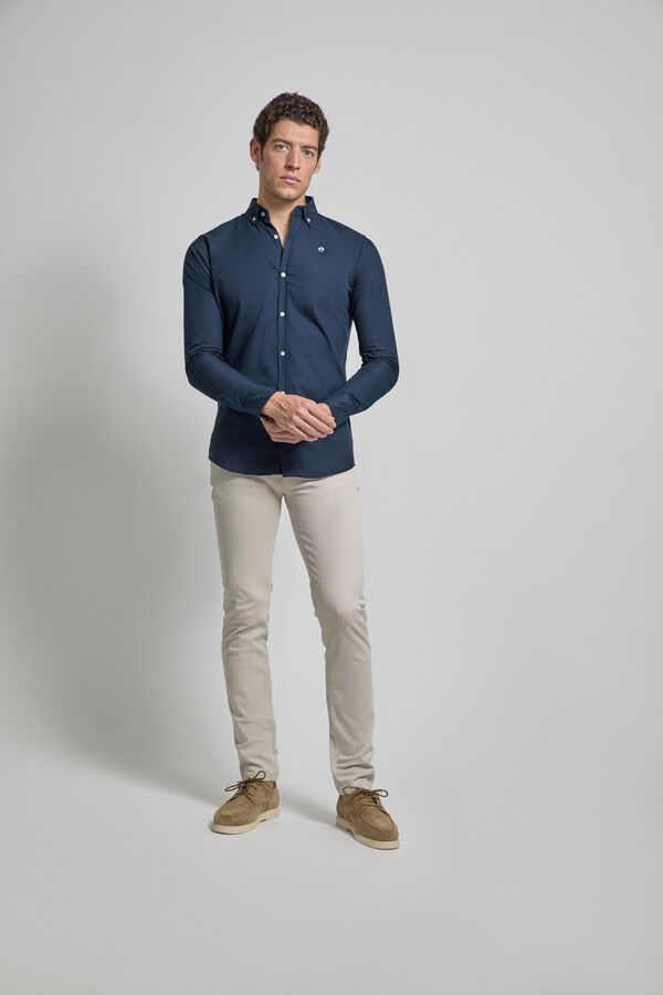 Street Monkey Oxford Shirt  Navy