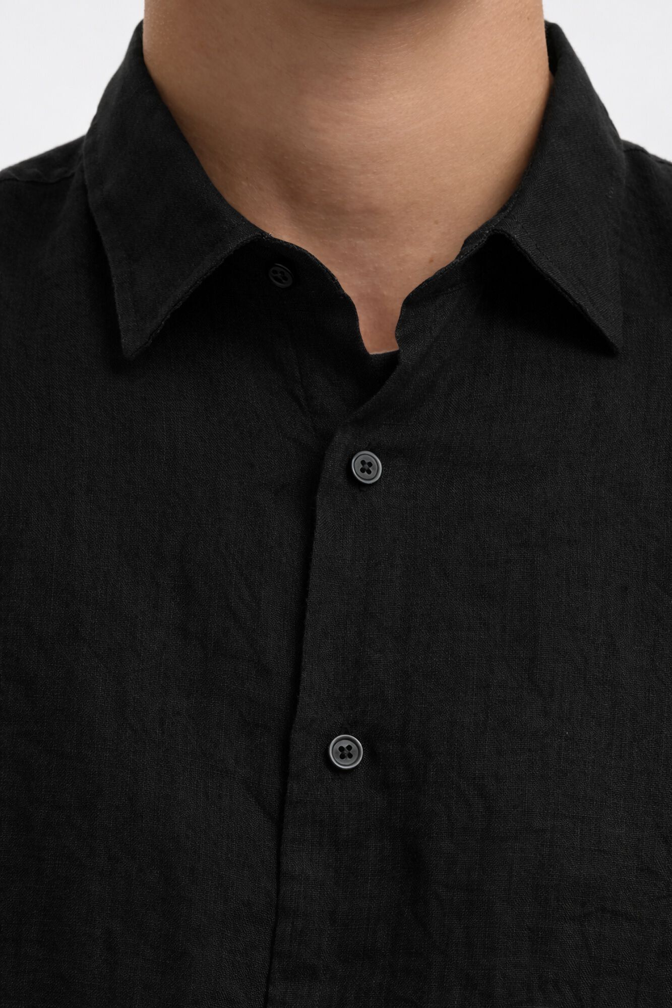 Selected Camisa de manga larga lino