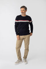 Privata Camisola de gola redonda Azul