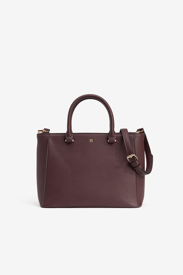 Vilanova Mala City Leather Effect Castanho