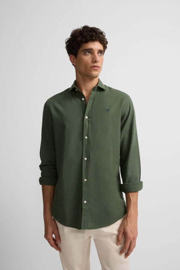 Silbon Camisa sport soft Verde