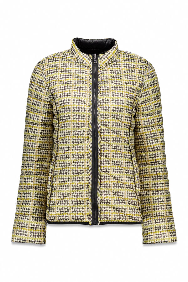 Cortefiel Reversible feather bomber jacket Black