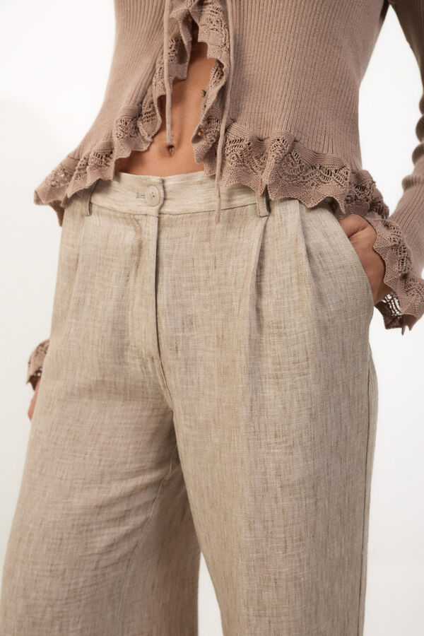Slowlove Pantal&oacute;n flu&iacute;do &iacute;ndigo Nude