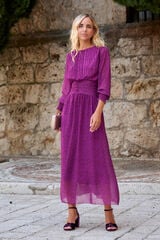 Polín Et Moi Long eggplant dress Purple