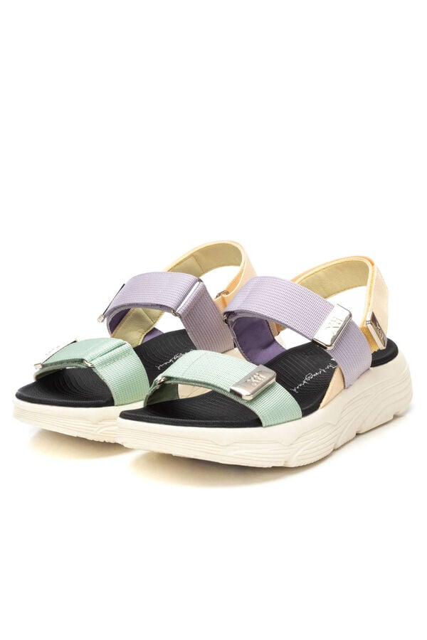 XTI Sand&aacute;lia de pala dupla com fecho adesivo Multicolorido