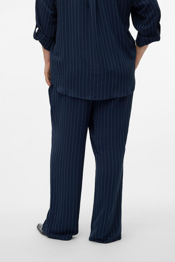 Vero Moda Curve Pantalón de traje talla grande Azul marino