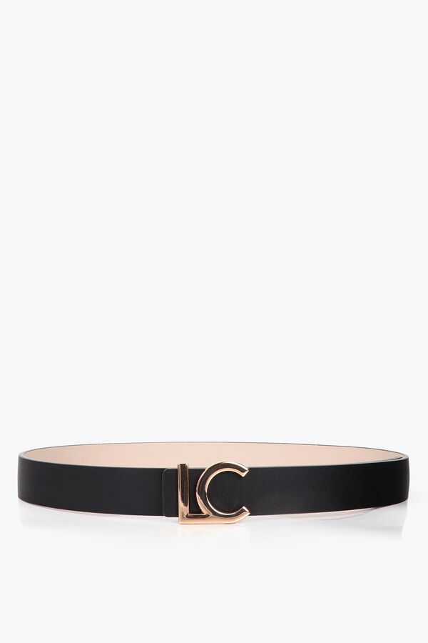Lola Casademunt Reversible medium belt Black
